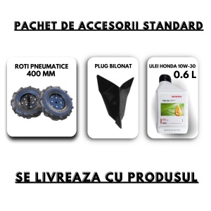 Motosapa AGT 5580, motor Honda GP200, 6.5 CP, roti 4.00-8, latime de lucru 80 cm, transmisie cu lant, 3 viteze - Img 2