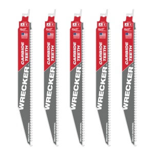 Panza sabie TCT WRECKER, multi-material, 230mm, 6Tpi, 5buc, 48475542 Milwaukee