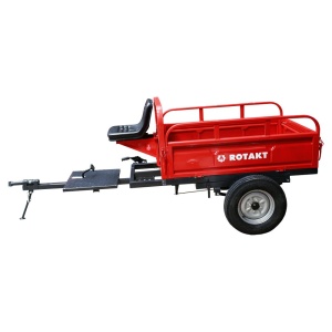 Remorca motocultor Rotakt REM600 capacitate 600 kg basculabila - Img 2