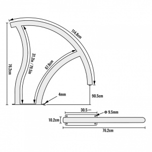 Set 2 Balustrade pentru piscine din Inox, Vivatechnix dimensiune 76.2 x 76.2 cm, Capacitate 170 kg - Img 5