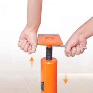 Set 2 cricuri de podea, Otel, 30.48-40.64 cm, Capacitate 4400 kg/buc - Img 3
