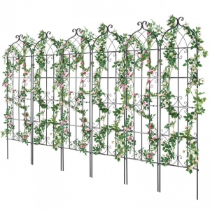 Set 6 suporturi pentru plante agatatoare, 51 x 180 cm, Otel, Diametru teava 10 mm - Img 3