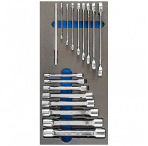 Set chei tubulare si chei inelare TM01/036, Fervi