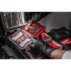 Set compact cu antrenor cu clichet ¼″, biti si chei tubulare in cutie compatibila PACKOUT™, 25buc, 4932499470 Milwaukee - Img 2