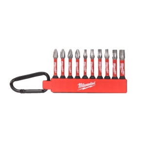 Set de 10 biti Shockwave cu carabiniera, Set1, 4932480941 Milwaukee