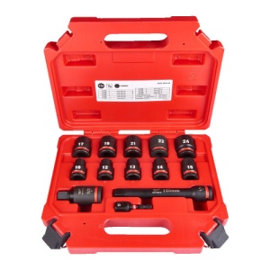 Set de 13 chei tubulare de impact scurte, Shockwave™, 1/2", 4932480456 Milwaukee