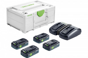 Set de energie SYS 18V 4x4,0/TCL 6 DUO, Festool - Img 2