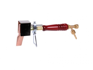 Set mânere din lemn pentru tinichigiu WOODY (marca + ciocan de lipit din cupru 350gr), Iweld