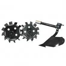 Set roti metalice si plug BISONTE Agro Garden pentru BTA-SP360 - Img 2