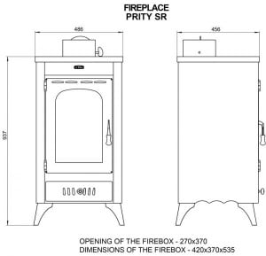 Soba de incalzire STANDARD PRITY SR, 11 kW - Img 3
