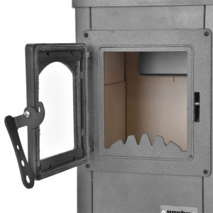 Soba pe lemne Hecht vervis 5-7 kw diametru evacuare 120 mm pentru lemne si bricheti - Img 6