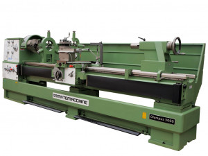 Strung profesional Olympus 3000 de Damatomacchine, Strung universal cu distanța dintre vârfurile de 3000 mm, diametrul maxim pentru a lucra pe banca de 800 mm, 16 viteze cu trei faze ax cu motor 10 Hp
