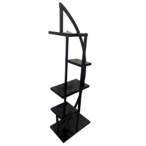 Suport pentru flori Vivatechnix VMD-1071 Arcade, Negru, 50x30x150 cm, 4 polite, demontabil - Img 2