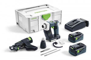 Surubelnita cu acumulator pentru constructii DURADRIVE DWC 18-4500 HPC 4,0 I-Plus, Festool - Img 2
