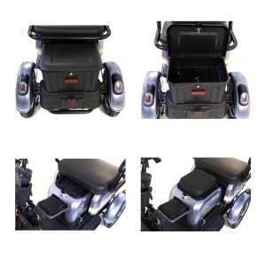 Triciclu electric cu 3 roti Rotakt Safari Motor 1000W, 25 km/h, autonomie pana la 62 km, baterie plumb-acid 60V 20Ah, greutate maximă 187 kg, fără permis - Img 3