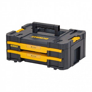 TSTAK IV cutie DeWALT DWST1-70706 cu 2 sertare subtiri prevazute cu separatoare ajustabile