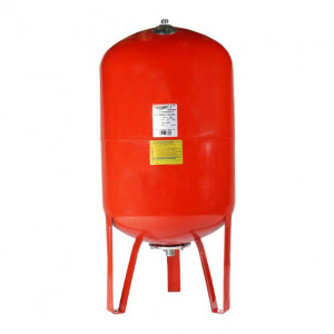 Vas de expansiune vertical Wassertechnik WTH100VRED, apa calda, volum 100 l, presiune max.10 bari, cu suport