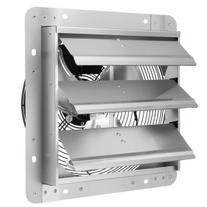 Ventilator evacuare pentru spatii comerciale, sere, depozite, Aluminiu, 45 W, 1800 m³/h, 380 x 380 x 190 mm - Img 2