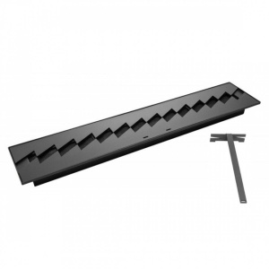 Arzator incastrabil, Bioetanol, 606 x 150 x 75 mm, Otel, Negru, pentru Interior/Exterior - Img 3