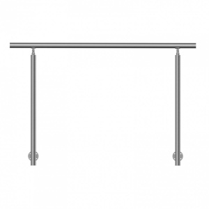 Balustrada inox, 4-5 trepte Vivatechnix, Inaltime 1000 mm, lungime 1500 mm, pozitii reglabile, Montaj lateral - Img 3