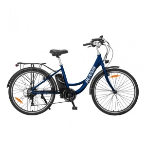Bicicleta asistata electric - HECHTRUNNISRED, 250 W, 25 km/h, 10.4 Ah, albastra