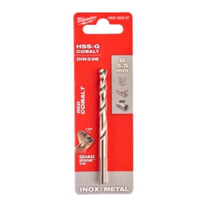 Burghiu pentru metal HSS Cobalt, DIN338, Ø5.5 mm, MILWAUKEE®