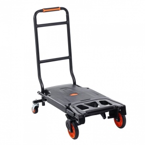 Carucior marfa 2 in 1, Capacitate max 136 kg, Greutate 8.8 Kg, Aluminiu, Pliabil, Negru - Img 3