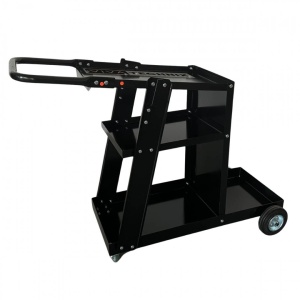 Carucior pentru aparat de sudura si accesorii, Vivatechnix VMD-1080, Otel, roti cu rulmenti, max 75 kg, 3 niveluri - Img 6