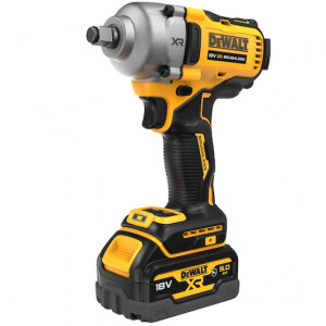 Cheie de impact cu nicovală cu inel de porc de 1/2" fără perii de 18 V XR - 2 X 5 Ah Automotive, DeWalt