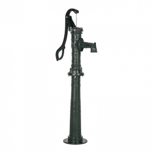 Cismea manuala cu picior, Ridicare max 6 m, Fonta/Otel carbon, Dimensiune 400 x 240 x 1290 mm, Verde Antic