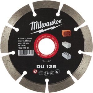DISC DIAMANTAT DU 125X22.2 MM, MILWAUKEE®