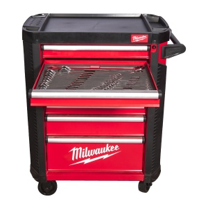 Dulap metalic mobil. 78 cm. cu 7 sertare dotat cu 206 buc. EU, Milwaukee