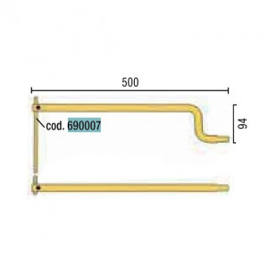 Electrod drept pentru sudura in puncte Telwin 690007 lungime 195 mm