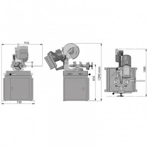 Fierastrau circular semiautomat V 315 HX - Img 2