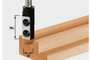Freză de canelare cu plăcuţe amovibile HW S8 D12/30 WP Z1, Festool - Img 2
