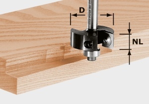 Freză de fălţuit cu plăcuţe amovibile HW S8 D38/12, Festool