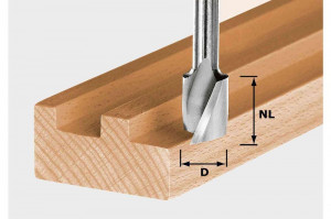 Freză pentru canale elicoidale HW Spi S8 D8/25, Festool - Img 2