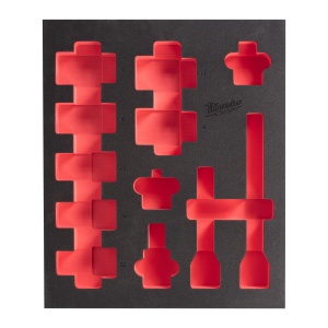 Inserție spumă goală 417x355mm pentru tubulare lungi 3/4", Milwaukee