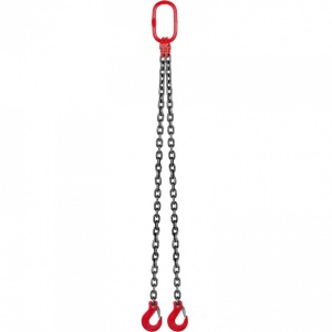 Lant ridicare greutati cu 2 brate, Capacitate 4 tone, Lungime 1.5 m, G80 Mn