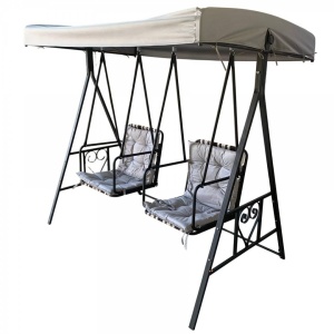 Leagan de gradina cu 2 locuri, Vivatechnix VMD-1024, dimensiune 120x187x206 cm, maxim 200Kg