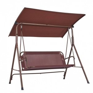 Leagan pentru gradina, 3 locuri, Vivatechnix Maro, Otel, panza Oxford, 1740×1095×1550 mm, max 240 kg - Img 2