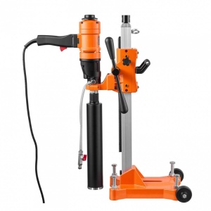 Masina de carotat umed/uscat, suport cu roti, Diametru gaurire 20-202 mm, 1500 W, 4 x carote 25, 50, 76, 102 mm - Img 4