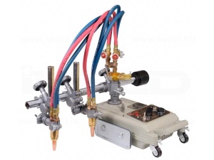 Mașină de tăiat cu flacără mecanică DYNAMAT CG1-100 (cu două capete) inclusiv 2 șine de 1,8 m, Iweld