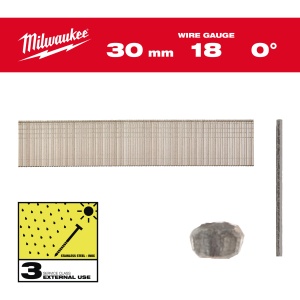 Minicuie 18G, inox, 30mm, 5.000buc, 4932492560 Milwaukee