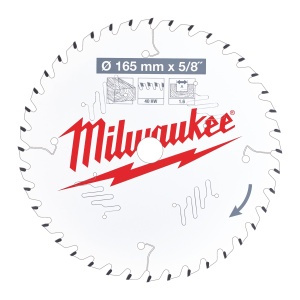 Panza de circular, Ø165mm X Ø15.87mm, Z40, Lemn, 4932471312 Milwaukee