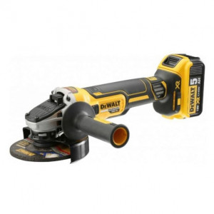 Polizor unghiular DeWalt DCG405P3, 125 mm, 3 acumulatori Li-Ion 18 V/5 Ah, incarcator, valiza de transport - Img 2