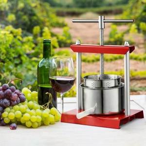 Presa manuala pentru struguri, citrice, vinete Vivatechnix Inox, capacitate 5.5 l, diametru cos 22 cm - Img 4