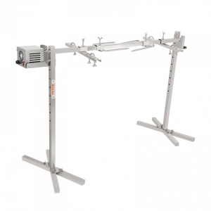 Rotisor electric pentru gratar Vevor Inox, max 41 kg, lungime de lucru 117 cm, putere 42 W, Inaltime reglabila 8 nivele - Img 1