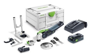 Sculă electrică oscilatoare multifuncţională cu acumulator VECTURO OSC 18 HPC 4,0 EI-Set, Festool