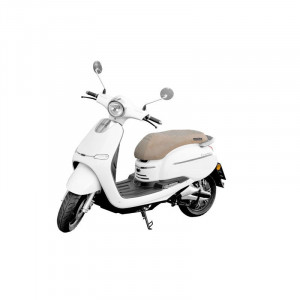 Scuter electric HECHT Citis White, acumulator 72 V, 20 Ah, motor 3000 W, viteza maxima de 45 km/h, autonomie 60 km